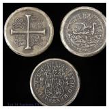 MK Barz 1 Ozt. 99.9% Silver Rounds (3)