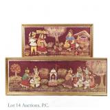 Vintage Indian Art - Hand Painted Fabric (2)