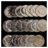 1966 USA Kennedy 40%-Silver 50c Roll (Gem BU)