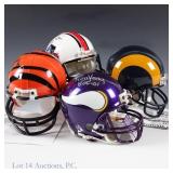 Signed NFL HOF Mini Helmets With COA (4)