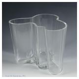 Alvar Aalto Modernist Glass Vase