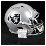 Oakland Raiders Ted Hendricks Signed FS Helmet COA