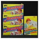 4 Boxes 1983 Topps Baseball Album Stickers