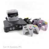 Nintendo N64 Console with Accessories & Games (6)