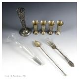 Sterling Kitchenware (Cups, Silverware, Vase)
