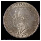 1935 Sweden 90%-Silver 5 Kronor Riksdag Comm. Coin