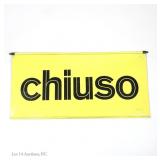 Vintage Agip Gas Stations Open / Closed Sign