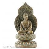 Bronze Buddha Statue, 7.25"