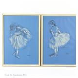 Vtg Degas Dancers Lithographic Prints (2)