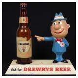 Vintage Drewrys Beer Bar Display Sign