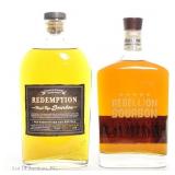 Redemption High Rye Bourbon & Rebellion Bourbon