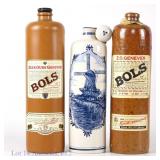 Bols Quart, Liter Delft Stoneware Bottles