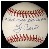 Yogi Berra Signed Baseball (It Ain