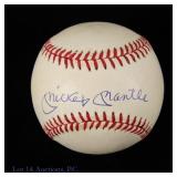 Mickey Mantle Signed Baseball