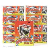1988 Topps Baseball Cards Wax Boxes (9 - 323 pk)