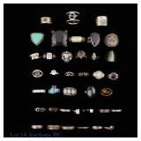 Vintage Sterling Silver Rings (38)