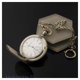 Elgin Vintage Coin Silver Pocket Watch