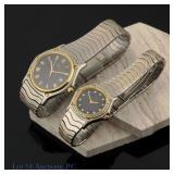 His And Hers Ebel Classic Wave Wrist Watches