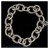 David Yurman Sterling Silver Chain Bracelet