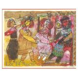 1980 Theo Tobiasse "The Wedding" Print