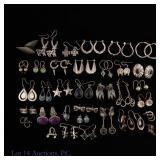 Sterling Silver Earrings (35 Pairs)