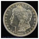 1881-S USA Silver Morgan Dollar - Luster