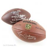 Lou Creekmur (JSA) & Jim Otto HOF Signed Footballs