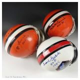 Newsome, Gatski & McCormack HOF Mini Helmets