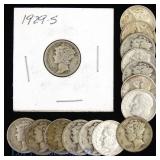 1916 - 1955 USA 90%-Silver Dimes - Better Dates