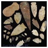 Stone Arrowheads, Spearpoint, Handaxe
