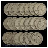 1947 USA 90%-Silver Washington 25c (20)