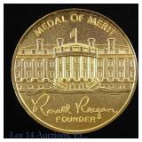 1980s USA Gold Reagan Task Force Merit Medal in OP