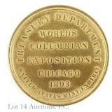 1893 Columbian Exposition Official Medal (HK #155)
