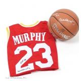 Calvin Murphy Signed Basketball And Jersey COA