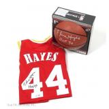 Elvin Hayes Signed Basketball And Jersey COA