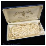 Pearl Necklace w/ Gold or Silver Clasps