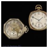 14K WG Assay & YG Filled Elgin Pocket Watches