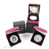 RCM $20 Royal Family 99% Silver Proof Coins (3)