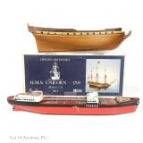 Fregata Britannica Unicorn & SS Texaco Ships