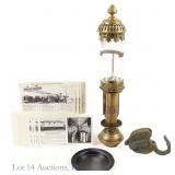 Railroad Lot, Sconce, Ashtray, Padlock, Post Cards