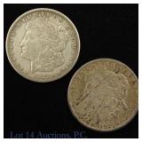 1921-S USA 90%-Silver Morgan Dollars, 2