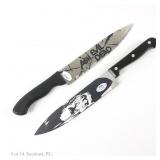 Signed Inscribed Horror Movie Steel Knives, JSA