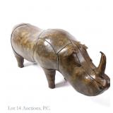 Omersa Rhinoceros Leather Footstool England