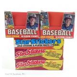 1982, 1987, 1988 Fleer Baseball Stickers Boxes