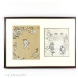 Two Kim Hong-do Prints