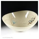 Vintage Red Wing Bob White Quail Stoneware Bowl