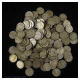 1942 - 1945 USA 35%-Silver Nickels (142)