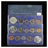 1966 (S) USA 40%-Silver Special Mint Sets (3)