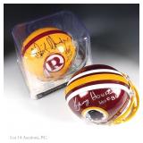 Signed HOF Mini Helmets, Houston, Hanburger COA