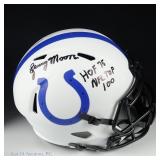Lenny Moore Signed Colts Full Size Helmet COA